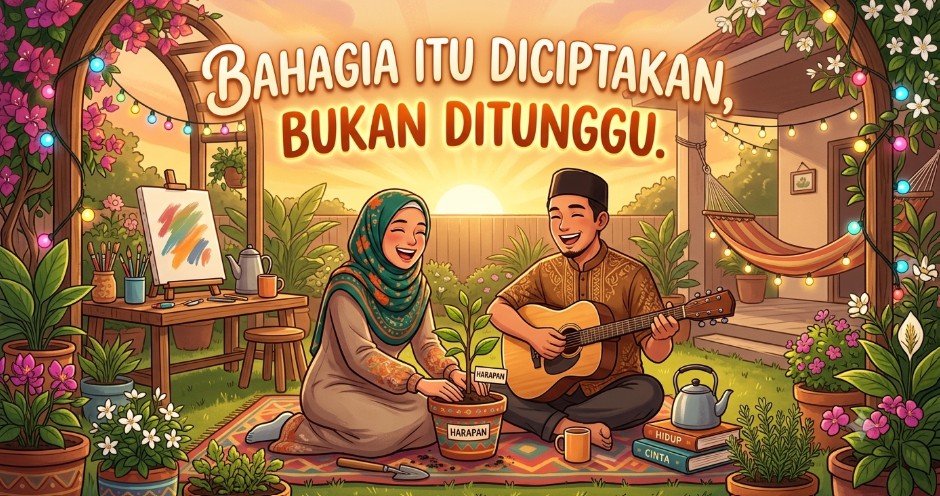 Bahagia Itu Diciptakan, Bukan Ditunggu: Rahasia Damai di Tengah Pikiran yang Riuh